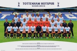 Tottenham Hotspur zdjęcie drużynowe 13/14 - plakat