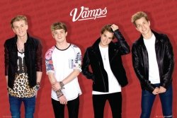 The Vamps red - plakat