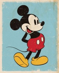 Myszka Mickey (Retro) - plakat