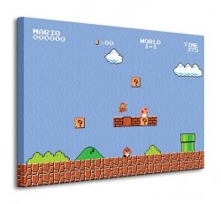 Super Mario Bros. (1-1) - Obraz na płótnie