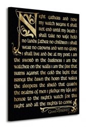 Game of Thrones (Season 3 - Nightwatch Oath) - Obraz na płótnie