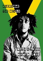 Bob Marley - Collage - plakat