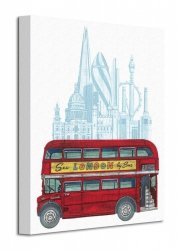See London by Bus - Obraz na płótnie