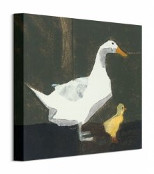 Duck And Duckling - Obraz na płótnie