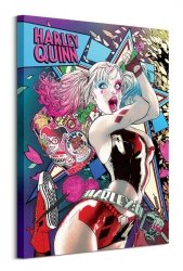 Batman Harley Quinn Neon - obraz na płótnie