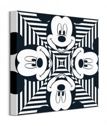 Mickey Mouse Stripe Squares - obraz na płótnie