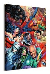 Justice League Selfie - obraz na płótnie