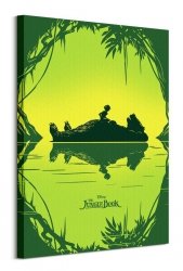Księga dżungli Baloo i Mowgli - obraz na płótnie