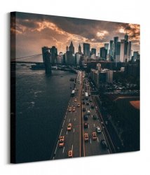 Pochmurny Manhattan - obraz na płótnie