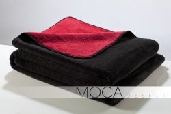 Koc - Czarno - Czerwony - 150x200 cm - black&amp;red