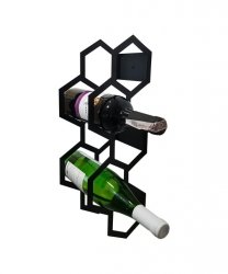 Wieszak na wino - Plaster - 5 Butelek - Metalowy