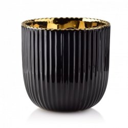 Doniczka ceramiczna - Osłonka Yvonne Black 15x14cm
