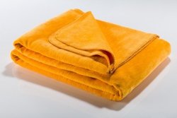 Koc - Żółty - 130x180 cm - SoftLine Yellow  