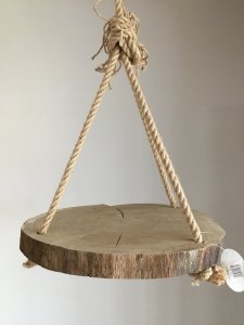 Kwietnik wiszący - Plaster drewna 40cm 