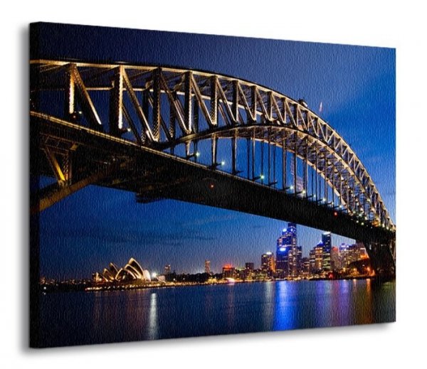 Obraz - dekoracja na ścianę - Sydney nocą - 120x90 cm - Sklep DecoArt24.pl