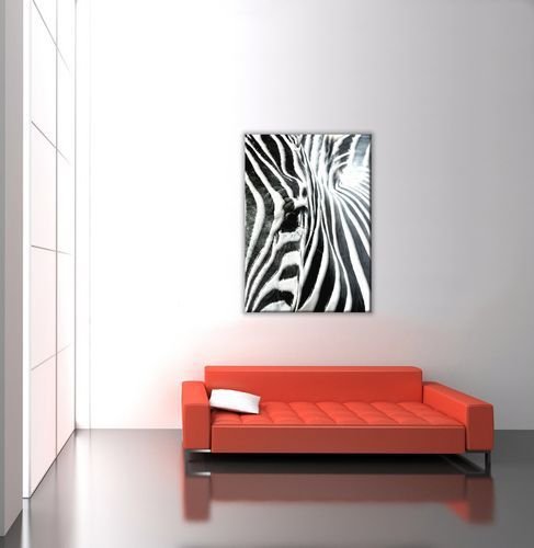 Aranżacja ścian - Obraz do sypialni - Zebra - 90x120 cm - Dekoracje na ścianę - Sklep DecoArt24.pl