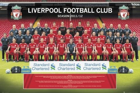 FC Liverpool Zdjęcie drużynowe 11/12 - plakat