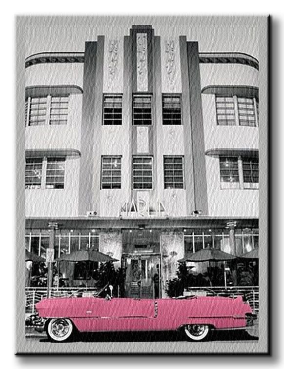 Pink Cadillac - Obraz na płótnie