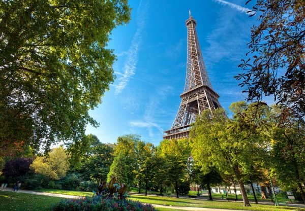 Fototapeta na ścianę - Paryż  Wieża Eiffla - 366x254 cm - KLEJ GRATIS!