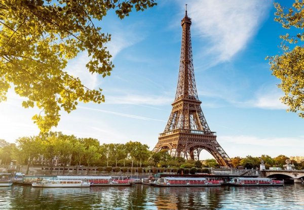 Fototapeta do salonu - Tour Eiffel Paris France - 366x254 cm