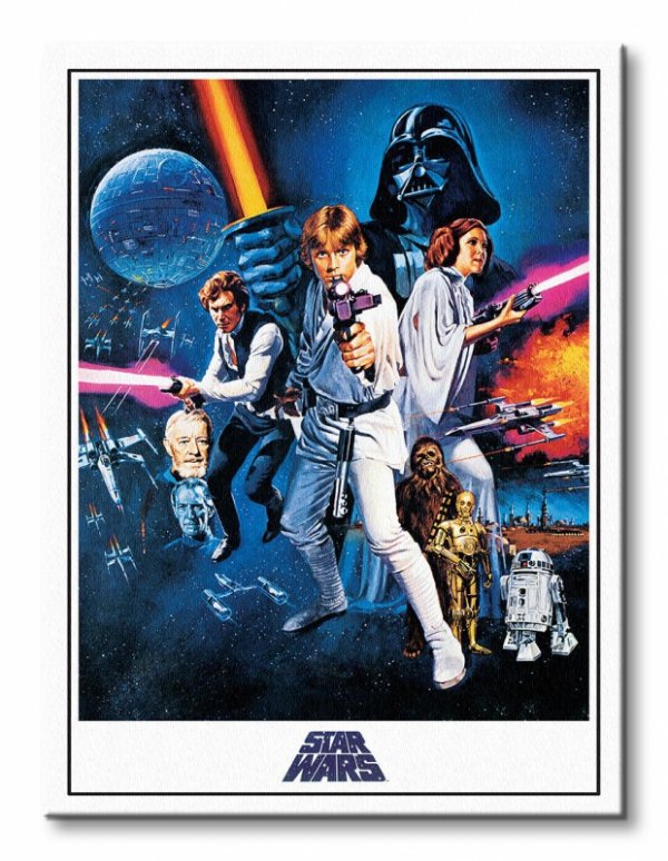 Star Wars Episode IV A New Hope (One Sheet) - Obraz na płótnie