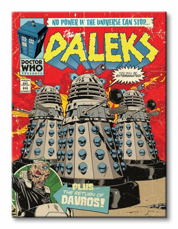 Doctor Who (The Daleks Comic) - Obraz na płótnie