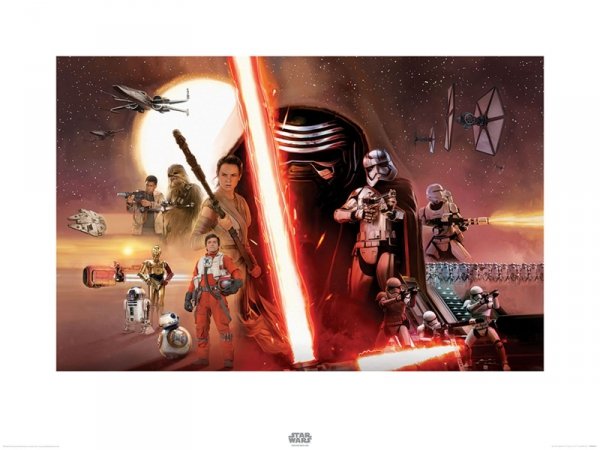 Star Wars The Force Awakens Galaxy - reprodukcja