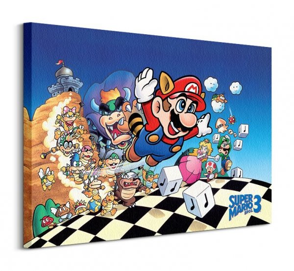Super Mario Bros 3 (Art) - Obraz na płótnie