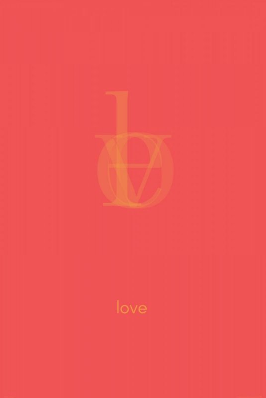 Plakat ścienny - Love - 61x91,5 cm