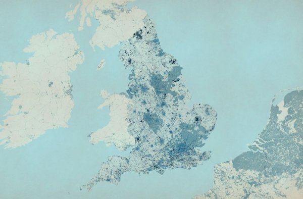 Fototapeta -Mapa Anglii - DecoArt24.pl