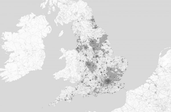 Fototapeta - Mapa - Anglia - DecoArt24.pl