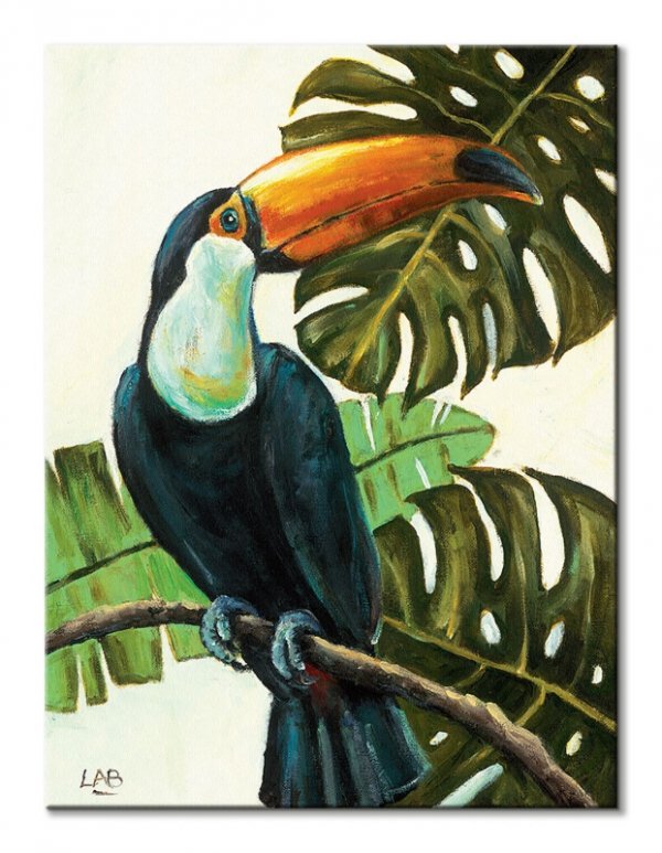 Tropical Toucan - obraz na płótnie