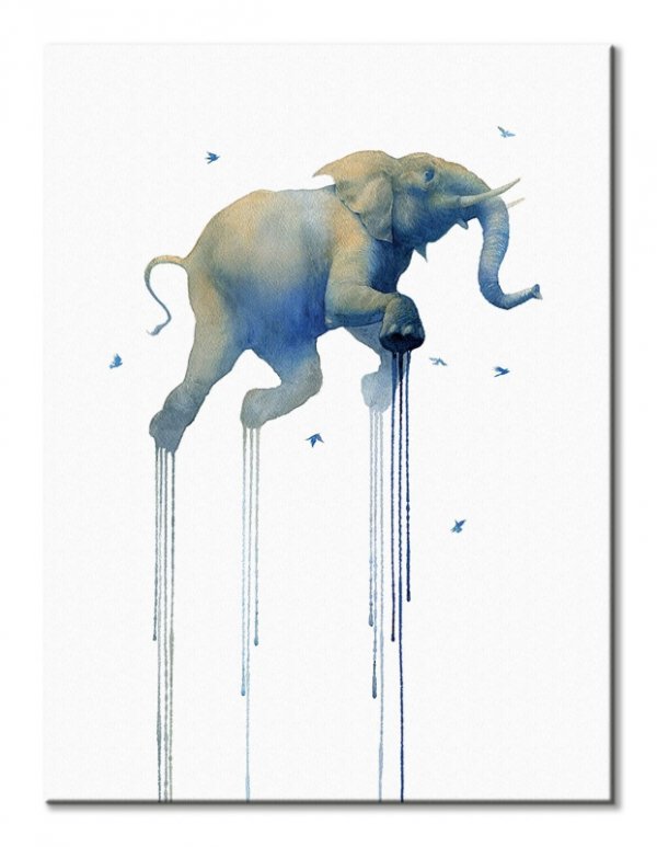 Journey 1 Elephant - obraz na płótnie