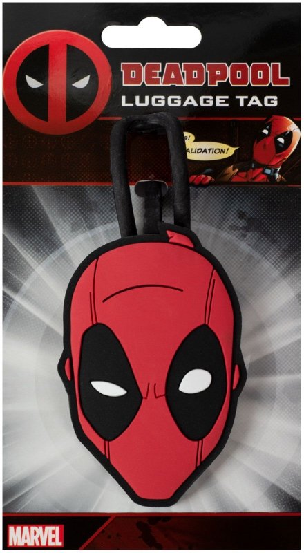 Zawieszka na bagaż - Deadpool Head  - Gadżety z filmu - DecoArt24.pl