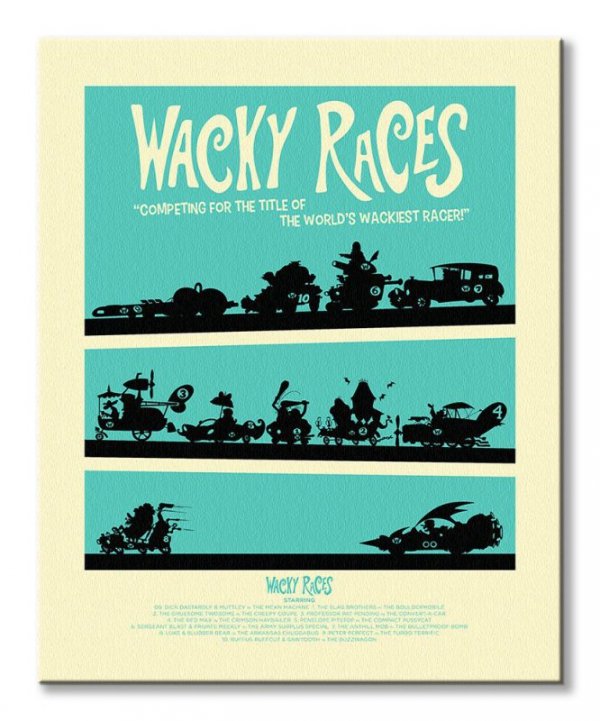 Wacky Races - obraz na płótnie