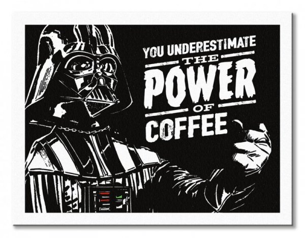 Star Wars The Power Of Coffee - obraz na płótnie
