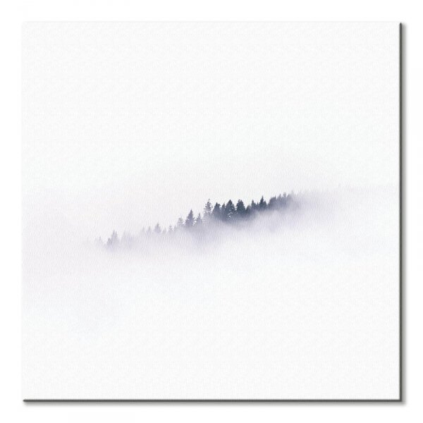 Obraz na płótnie - Drzewa we mgle - 60cm x 60cm - Sklep online - decoart24.pl