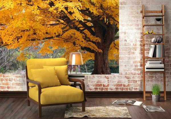 Fototapeta na ścianę - Drzewo, jesienne barwy - 175x115 cm