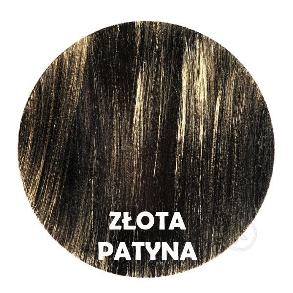 Złota patyna - kolorystyka metalu - Kwietnik kuty kolumna - Sklep Internetowy
