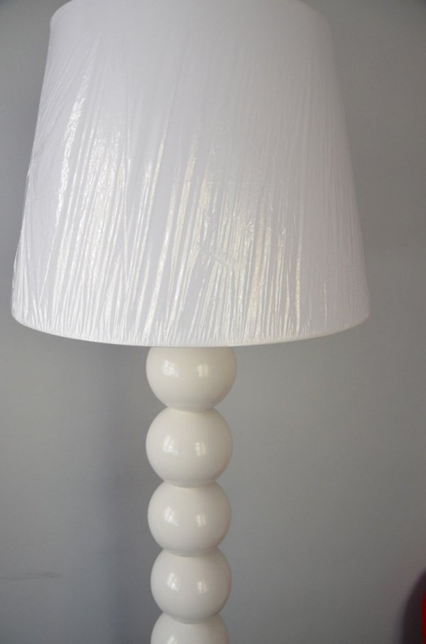 Lampa podłogowa - Dziewięć Pereł Biała  55x170cm