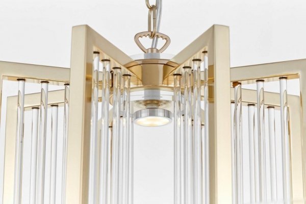 Lampa wisząca - Żyrandol Złoty Manhattan W8 - dekoracje domu - DecoArt24