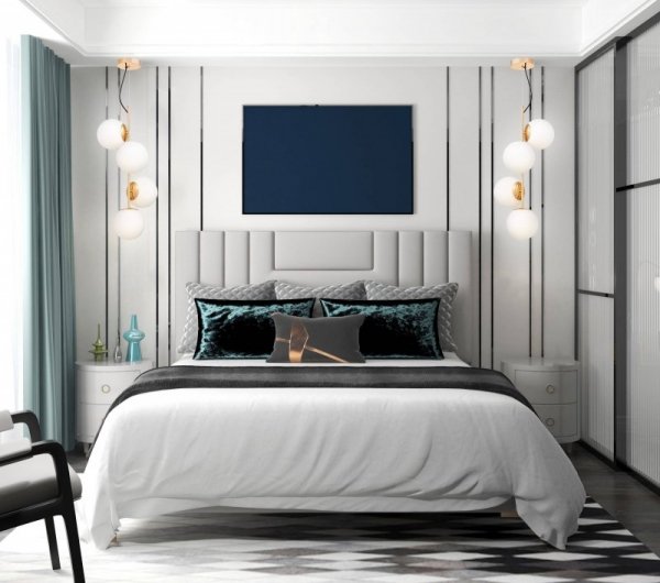Lampa wisząca - Złota Stelvio W4 - wyposażenie domu - decoart24.pl