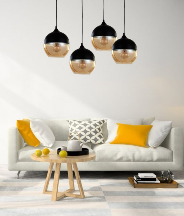 Lampa wisząca - Industrialna - Loft - Czarna - Albion - dekoracje do domu - DecoArt24.pl