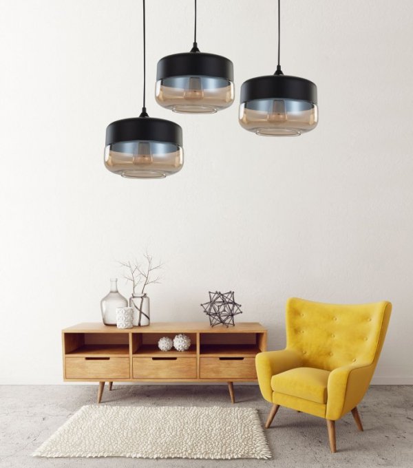 Lampa wisząca - Industrialna - Loft Czarna - Barlet - Dekoracje do domu - DecoArt24.pl