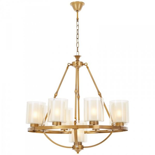 Lampa wisząca - Mosiężna Loft Santini W9 - dekoracje do domu - decoart24.pl