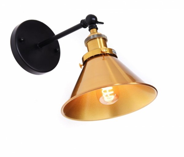 Lampa ścienna - Kinkiet Czarny Loft Nori W1 - lampy do sypiani - decoart24.pl