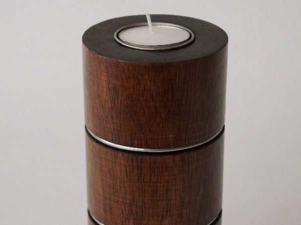 Świecznik - Drewniany - 8x20cm