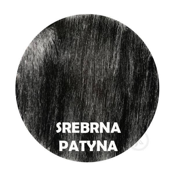 Srebrna Patyna - Kolor Kwietnika - Kolumna 5-ka z różą - DecoArt24.pl