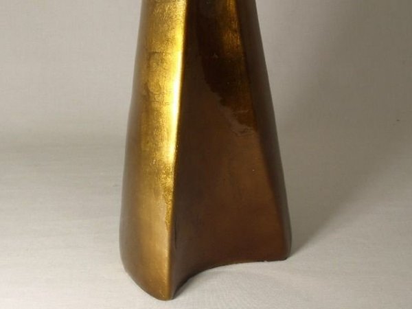 Wazon ceramiczny - Złoty -  20x17x54cm