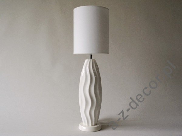 Lampa stołowa - COCOON - Biała - 20x67cm